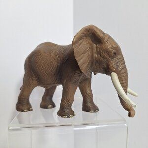 Schleich African Elephant Bull Male Grey Brown 2004 PVC Am Lines Retired